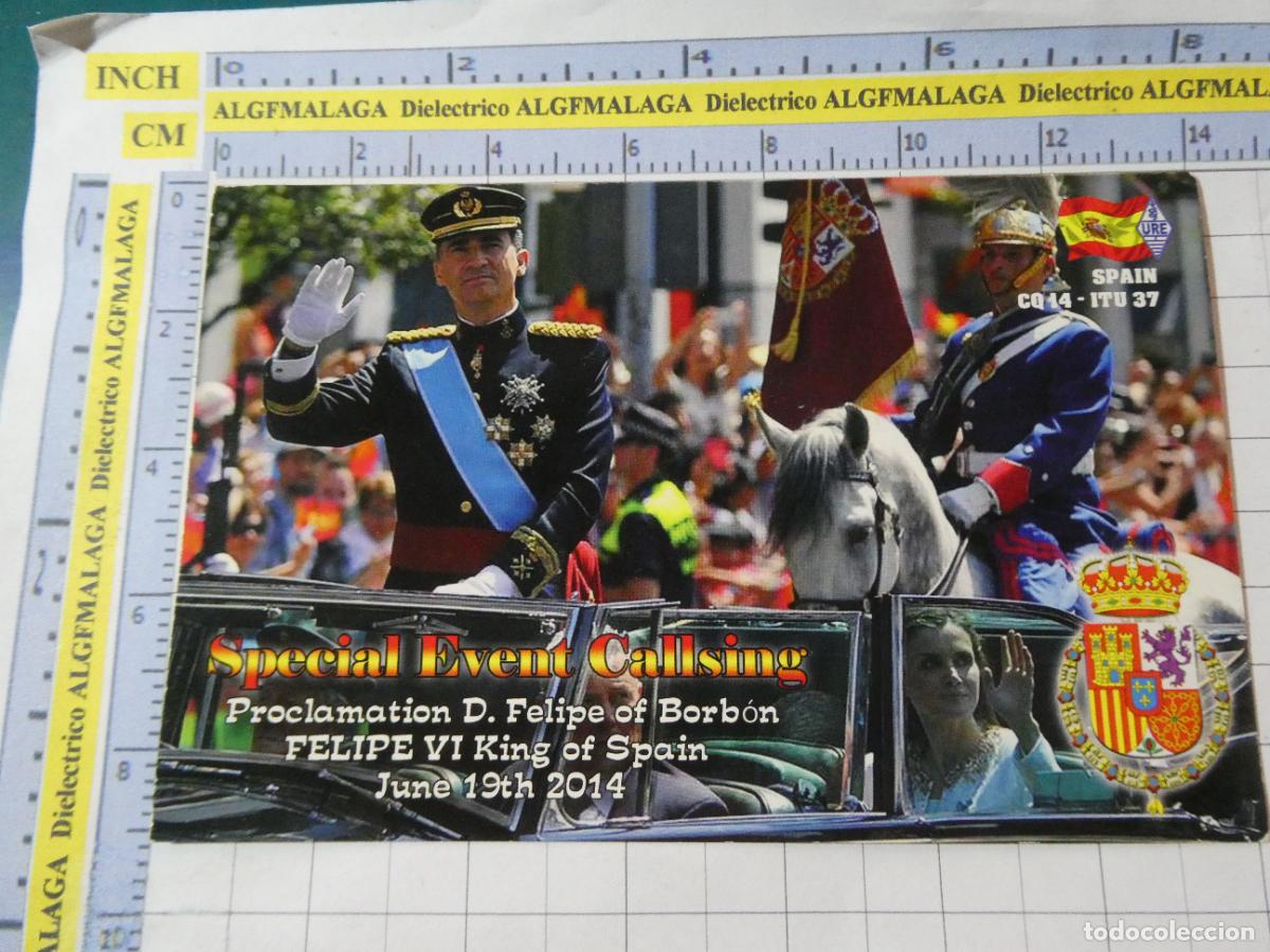 Militaria: POSTAL MILITAR POL&Iacute;TICA CASA REAL. REY FELIPE VI PROCLAMACI&Oacute;N 19 JUNIO 2014. URE. 2852