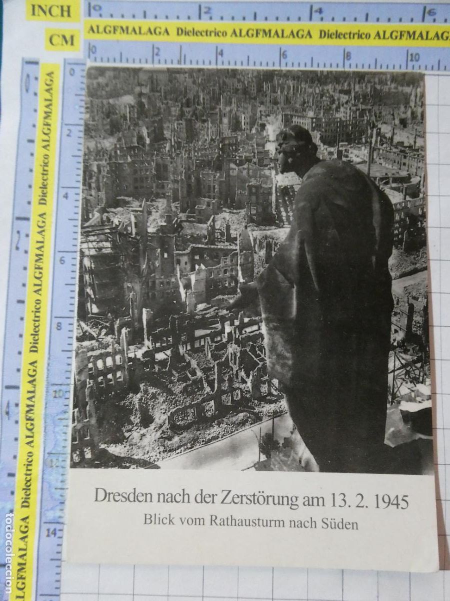 Militaria: POSTAL MILITAR DRESDEN DRESDE ALEMANIA DESTRUCCI&Oacute;N BOMBARDEO ALIADO 1945 SEGUNDA GUERRA MUNDIAL 2856