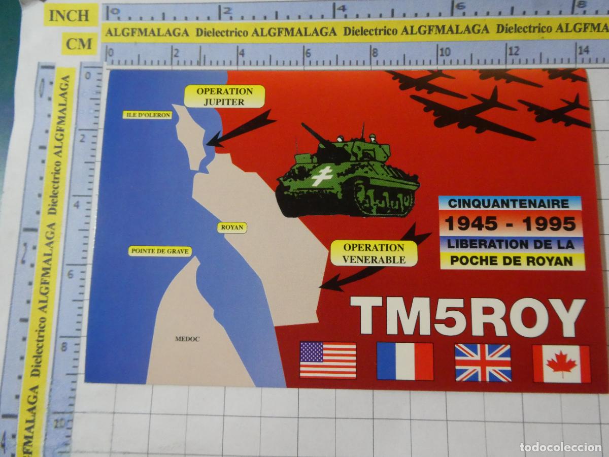 Militaria: POSTAL MILITAR. 50 ANIVERSARIO DESEMBARCO SEGUNDA GUERRA MUNDIAL 1945 1995 OPERACI&Oacute;N J&Uacute;PITER. 2858