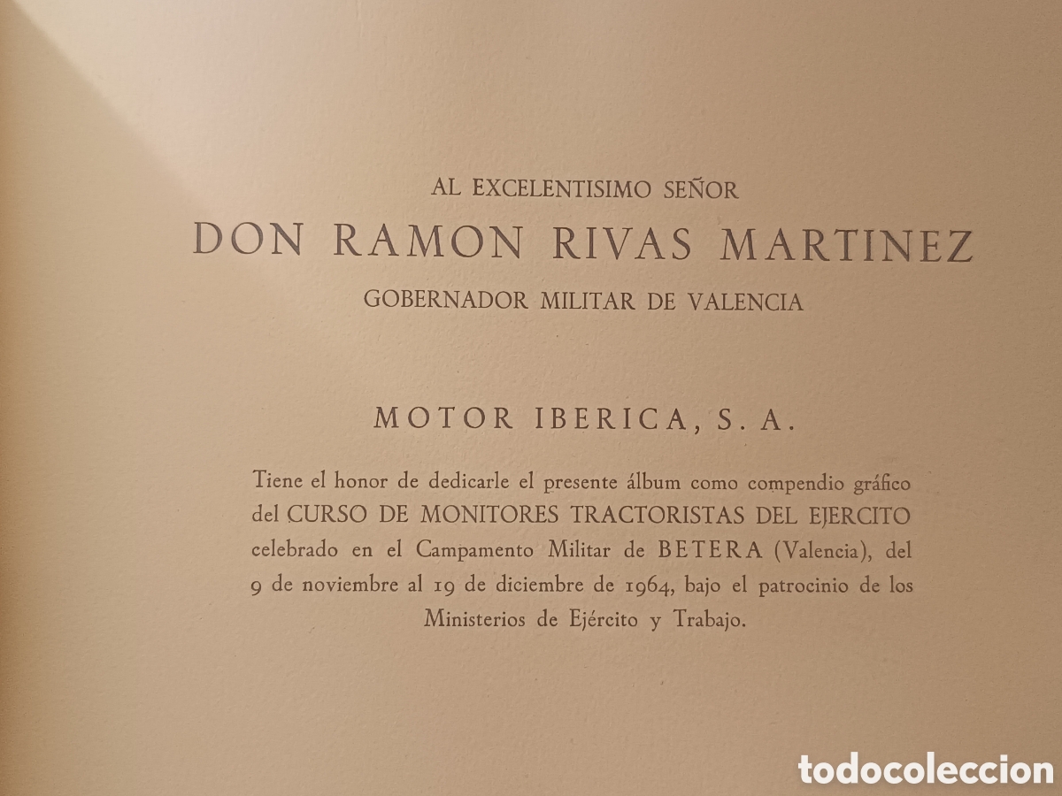 Militaria: ALBUM FOTOS 1964. CURSO MONITORES TRACTORISTAS EJERCTO. B&Eacute;TERA VALENCIA TRACTORES EBRO MOTOR IBERICA