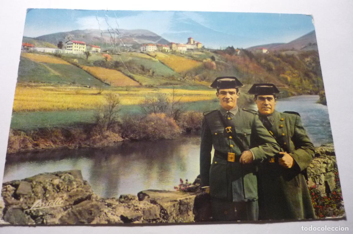 Militaria: postal extranjera pais vasco bariatou aduana .guardia civil escrita