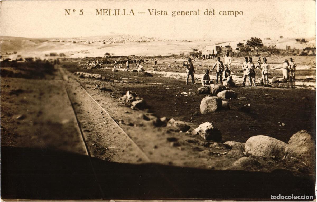 Militaria: Melilla Vista General del campo - Espa&ntilde;a - Fotopostal original