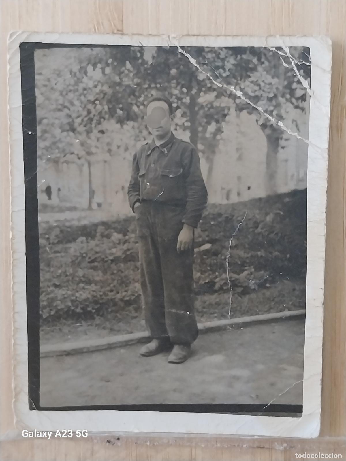 Militaria: GUERRA CIVIL 1937 SOLDADO INGENIEROS FOTO PARTICULAR 8.8X6.8CMS