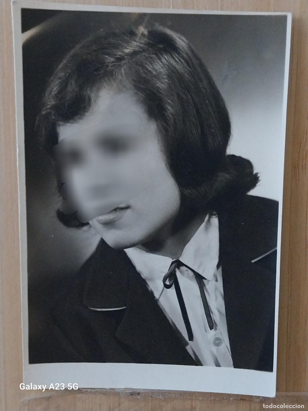 Militaria: MUCHACHA TRAJE LAZO FOTO ESTUDIO MARISA ROMAGOSA 9X14CMS