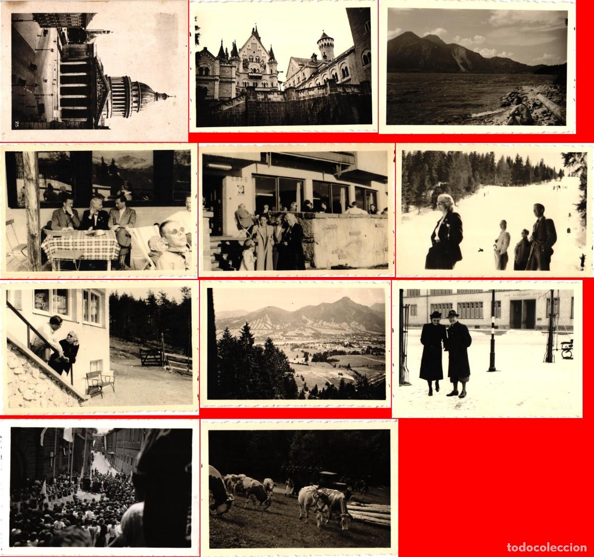 Militaria: Lote 11 fotografias tomadas por Gebirgsj&auml;gers Tropas de monta&ntilde;a alemanas en los Alpes Bavaros