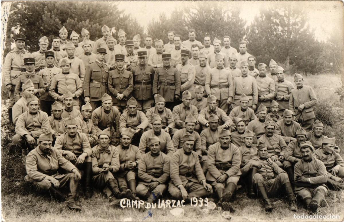Militaria: Soldados FRANCESES durante el per&iacute;odo de entreguerras - Poilus - Camp du Larzac 1933