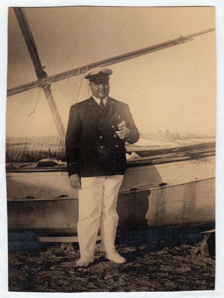 Militaria: Armada Espa&ntilde;ola. Militar de la Marina. Foto Cairo, Val&egrave;ncia. A&ntilde;os 40-50 g aa