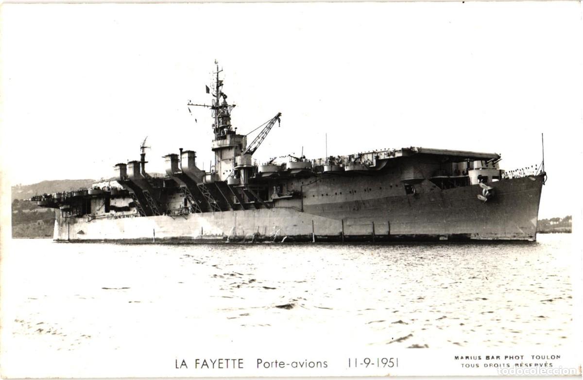 Militaria: Francia - Portaaviones Layette - 11-9-1951 - Fotopostal