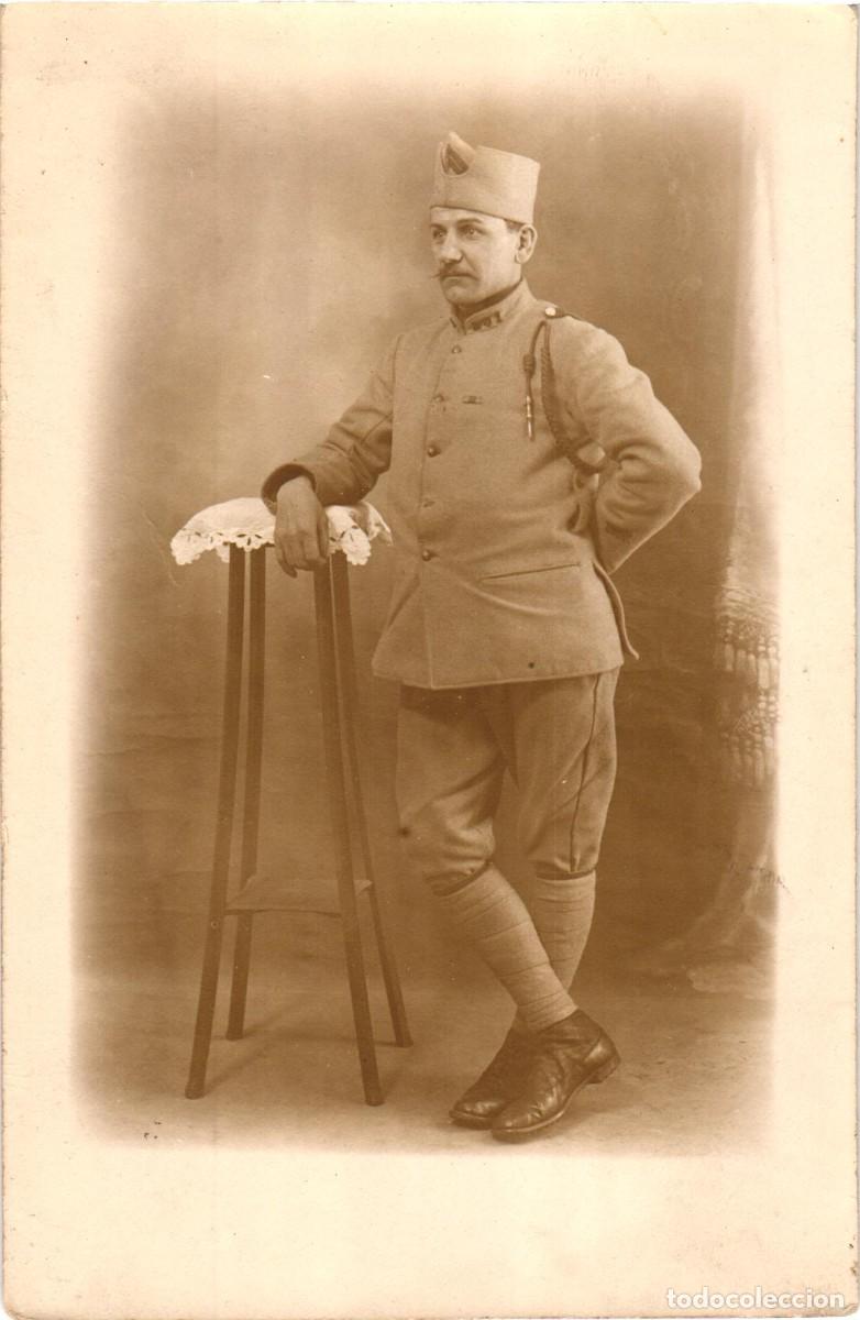 Military Antiques: Soldado franc&eacute;s - Fotografia de estudio - Epoca: 1 Guerra Mundial - Francia France