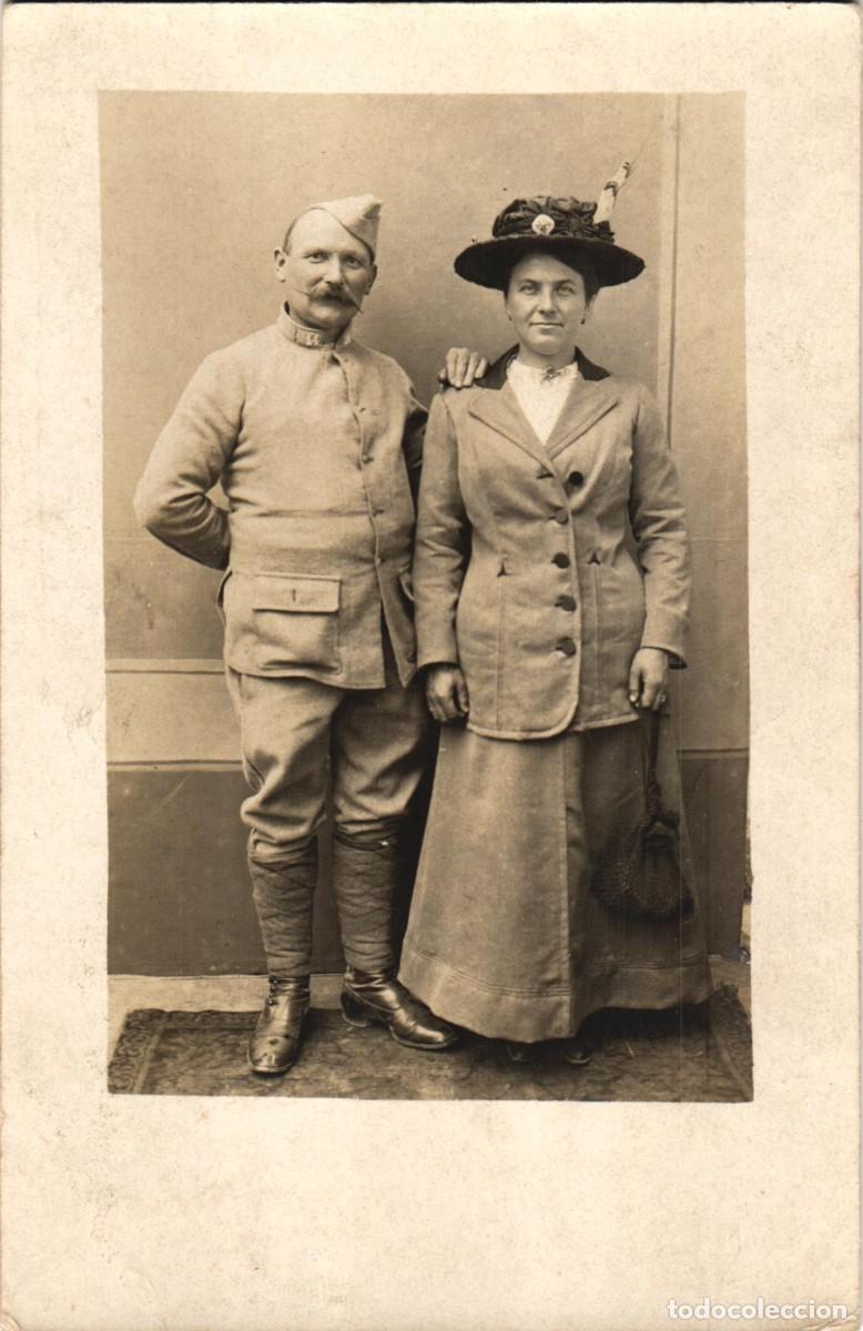 Military Antiques: Soldado franc&eacute;s - Fotografia de estudio - Epoca: 1 Guerra Mundial - Francia France