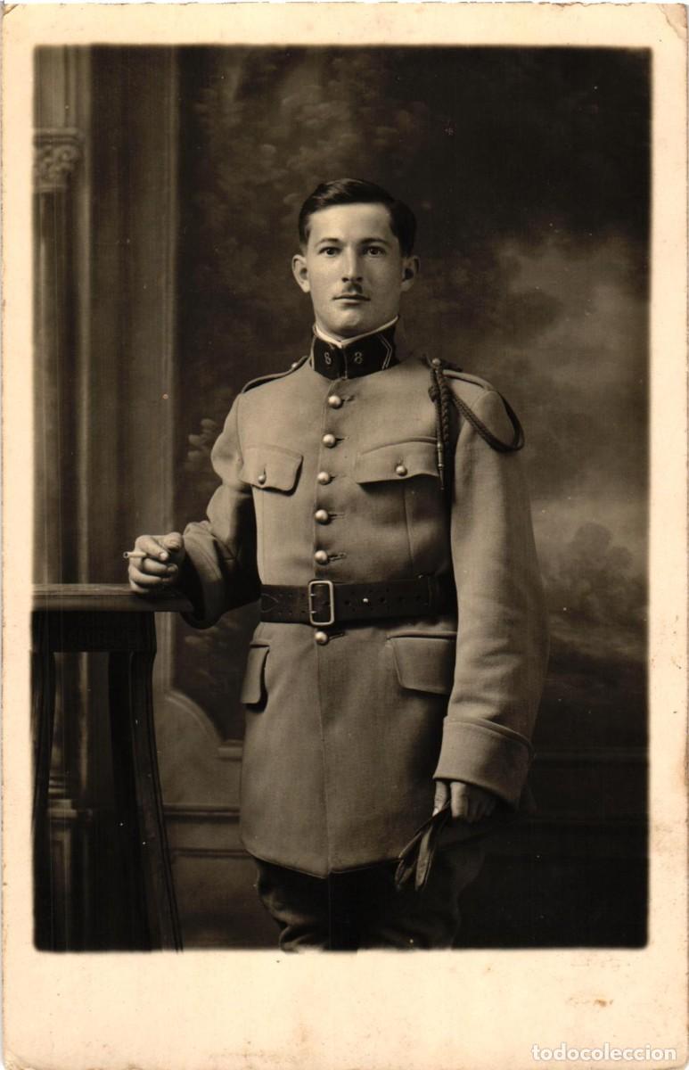 Military Antiques: Soldado franc&eacute;s - Fotografia de estudio - Epoca: 1 Guerra Mundial - Francia France