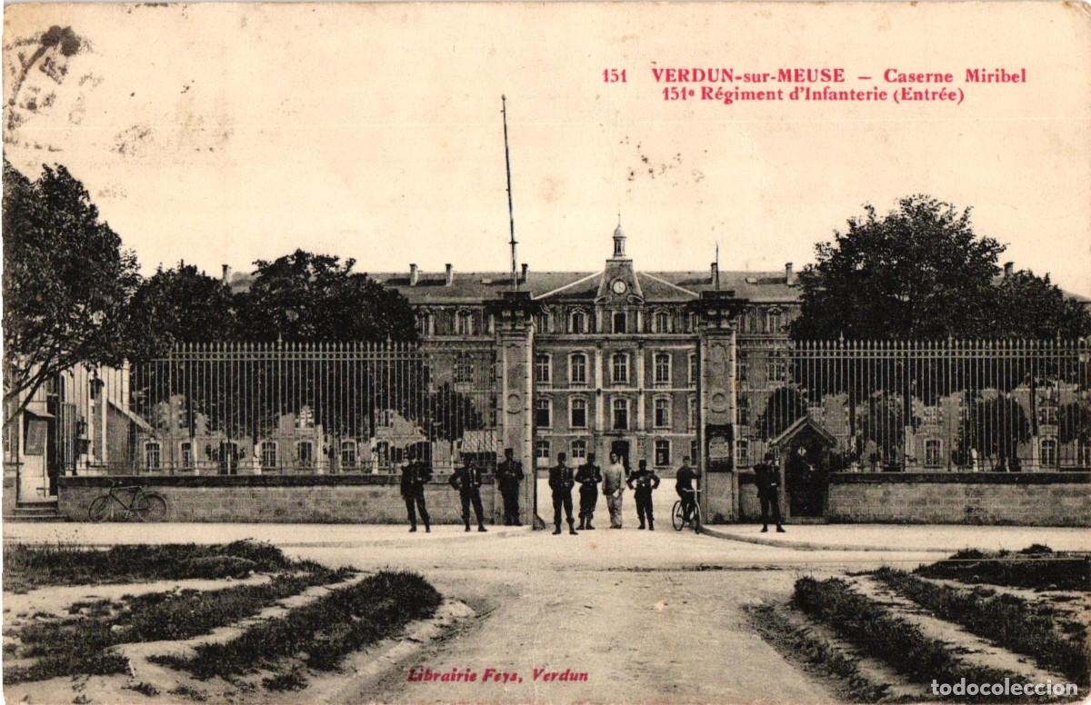 Militaria: Soldados franc&eacute;ses - Verdun sur Meuse - 151 Regimiento de Infanteria - Caserne Miribel