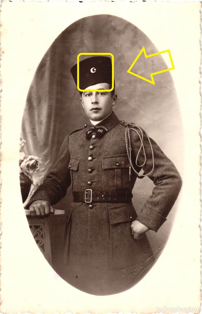 Militaria: Zuavo - Zuaves - Infanteria francesa durante la 1 Guerra Mundial - Retrato de estudio