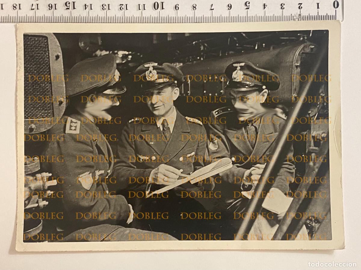 Militaria: Fotograf&iacute;a Divisi&oacute;n Azul en buque de la Kriegsmarine.
