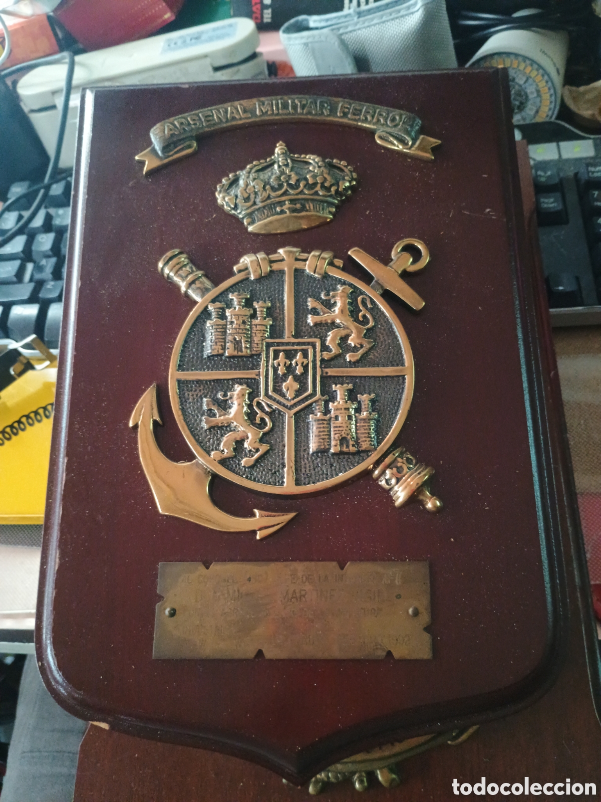 Militaria: METOPA DEL ARSENAL MILITAR DE EL FERROL (ARMADA ESPA&Ntilde;OLA)