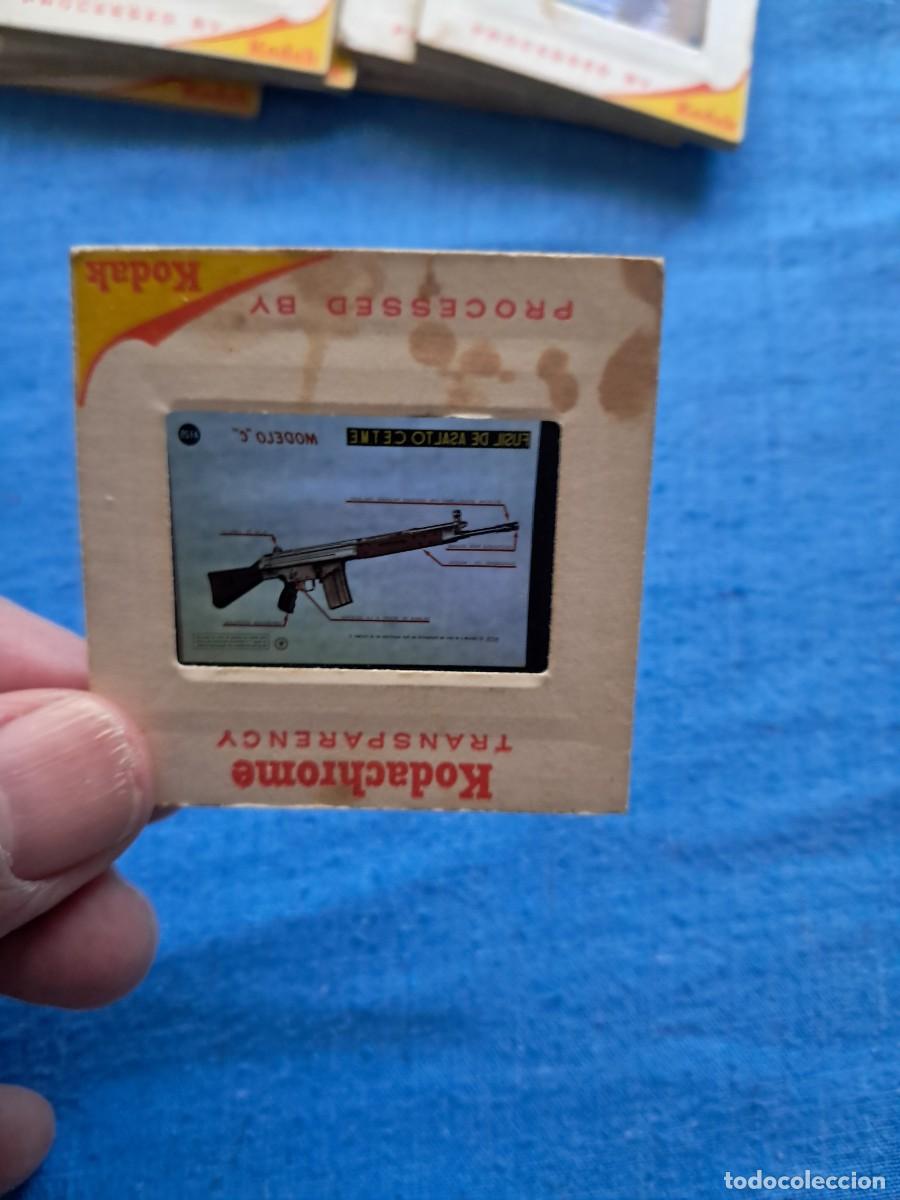 Militaria: 12 DIAPOSITIVAS KODAK KODACHROME DEL FUSIL DE ASALTO CETME MODELO C A&Ntilde;OS 70