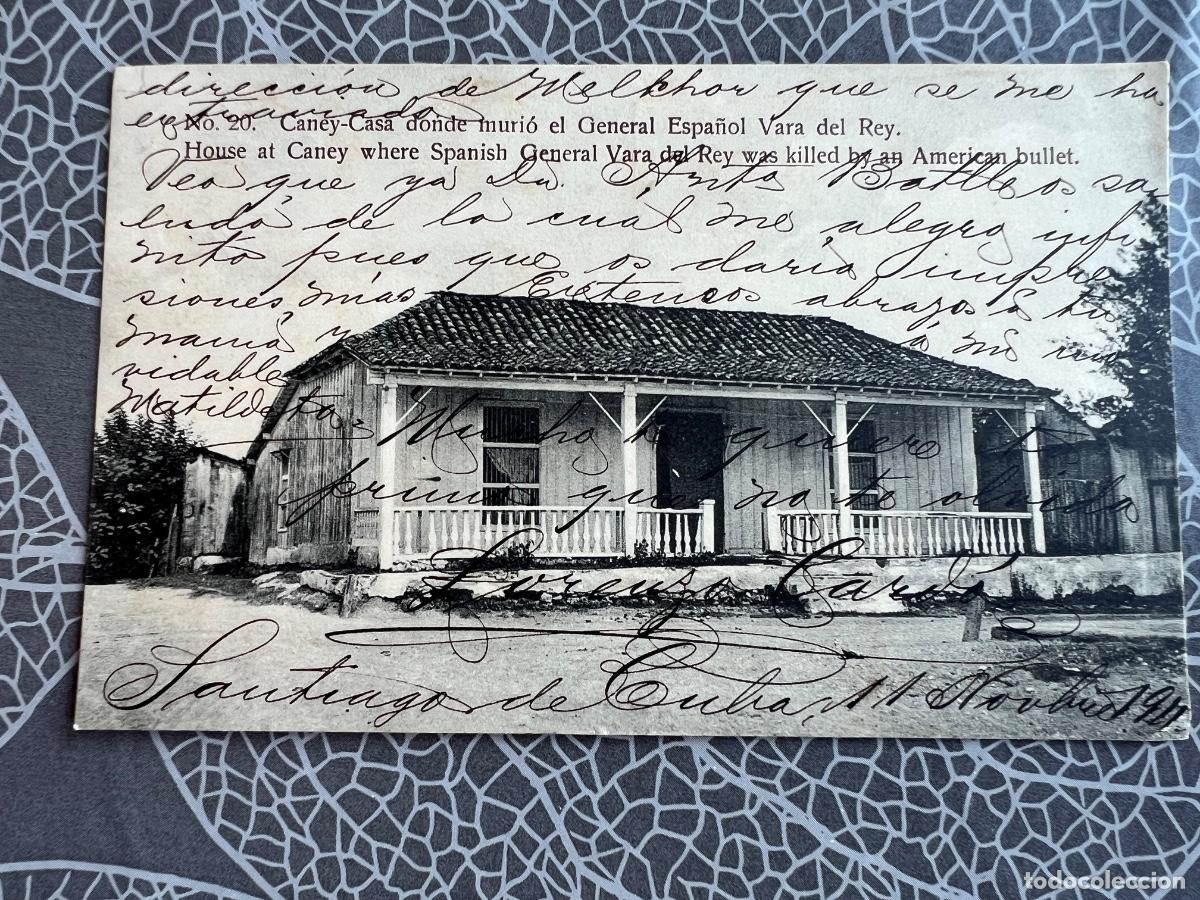 Militaria: SANTIAGO DE CUBA 1911 CASA GENERAL VARA DEL REY TARJETA POSTAL