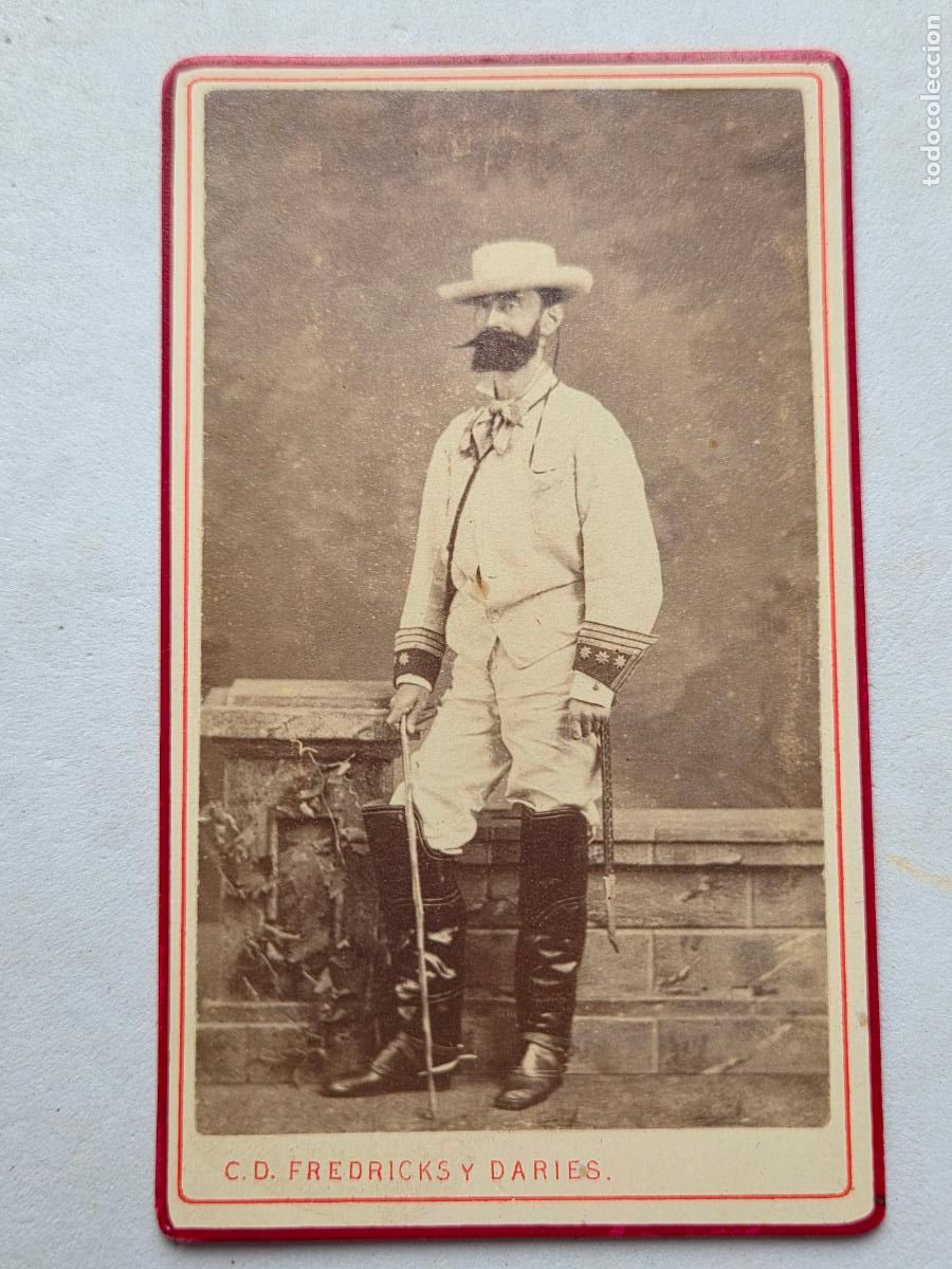 Militaria: FOTO FREDRICKS Y DARIES MILITAR CUBA HABANA TRAJE MILITAR CARTE VISITE Z1