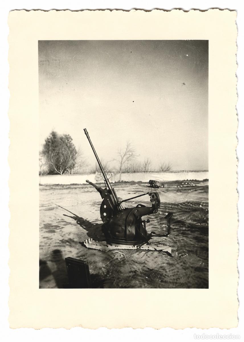 Militaria: 1938ca fotograf&iacute;a guerra civil Ca&ntilde;&oacute;n antia&eacute;reo 3,7 cm Flak 18 de la Legi&oacute;n C&oacute;ndor en Castell&oacute;n