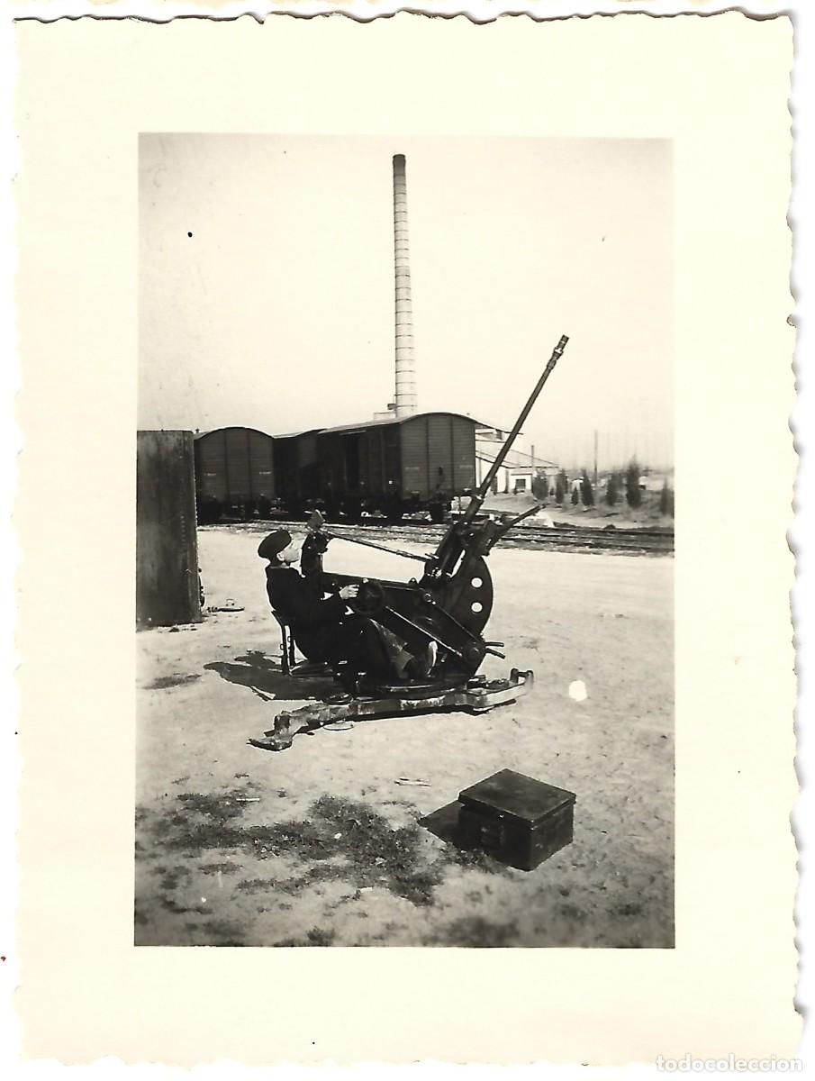 Militaria: 1938ca fotograf&iacute;a guerra civil Ca&ntilde;&oacute;n antia&eacute;reo 2 cm Flak 30 de la Legi&oacute;n C&oacute;ndor en Castell&oacute;n