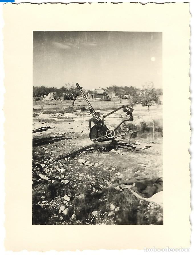 Militaria: 1938ca fotograf&iacute;a guerra civil Ca&ntilde;&oacute;n antia&eacute;reo 3,7 cm Flak 18 de la Legi&oacute;n C&oacute;ndor en Castell&oacute;n
