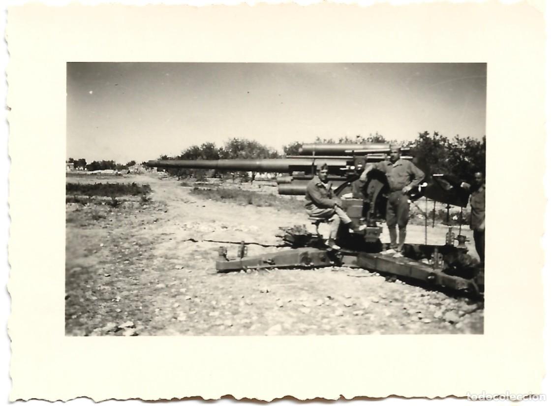Militaria: 1938ca fotograf&iacute;a guerra civil Ca&ntilde;&oacute;n antia&eacute;reo 8,8 cm Flak 18 de la Legi&oacute;n C&oacute;ndor en Castell&oacute;n