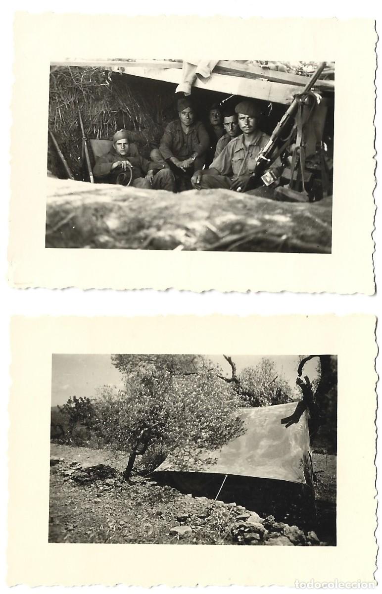 Militaria: 1938CA FOTOGRAF&Iacute;A GUERRA SOLDADOS JUNTO A POSICI&Oacute;N ANTIA&Eacute;REA CAMUFLADA LEGI&Oacute;N C&Oacute;NDOR