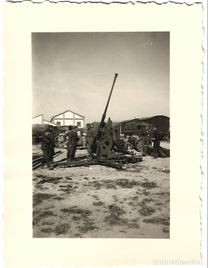 Militaria: 1938ca fotograf&iacute;a guerra civil Ca&ntilde;&oacute;n antia&eacute;reo 3,7 cm Flak de la Legi&oacute;n C&oacute;ndor en Castell&oacute;n