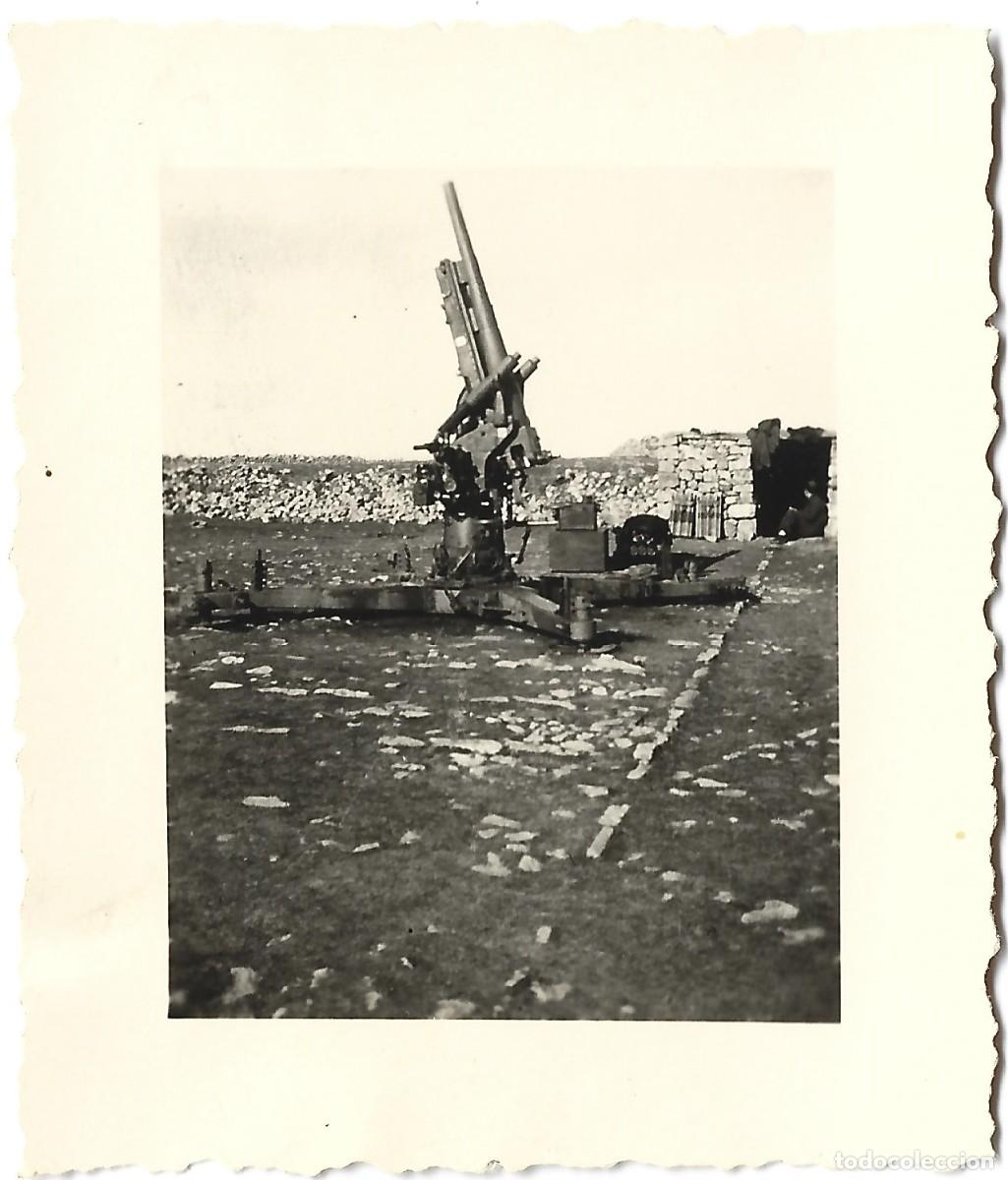 Militaria: 1938ca fotograf&iacute;a guerra civil Ca&ntilde;&oacute;n antia&eacute;reo 8,8 cm Flak 18 de la Legi&oacute;n C&oacute;ndor en Castell&oacute;n