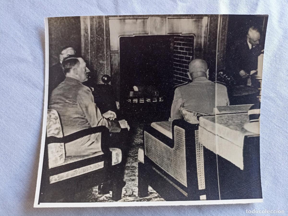 Militaria: Hitler y Mussolini conferencia de Munich fotograf&iacute;a Original (III Reich Hitler- Nazi- Alemania)1938