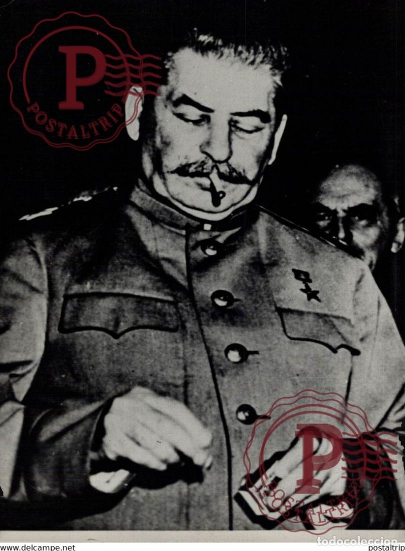Militaria: J W STALIN STALINE 18*13CM RUSSE RUSIA RUSLAND RUSSIE