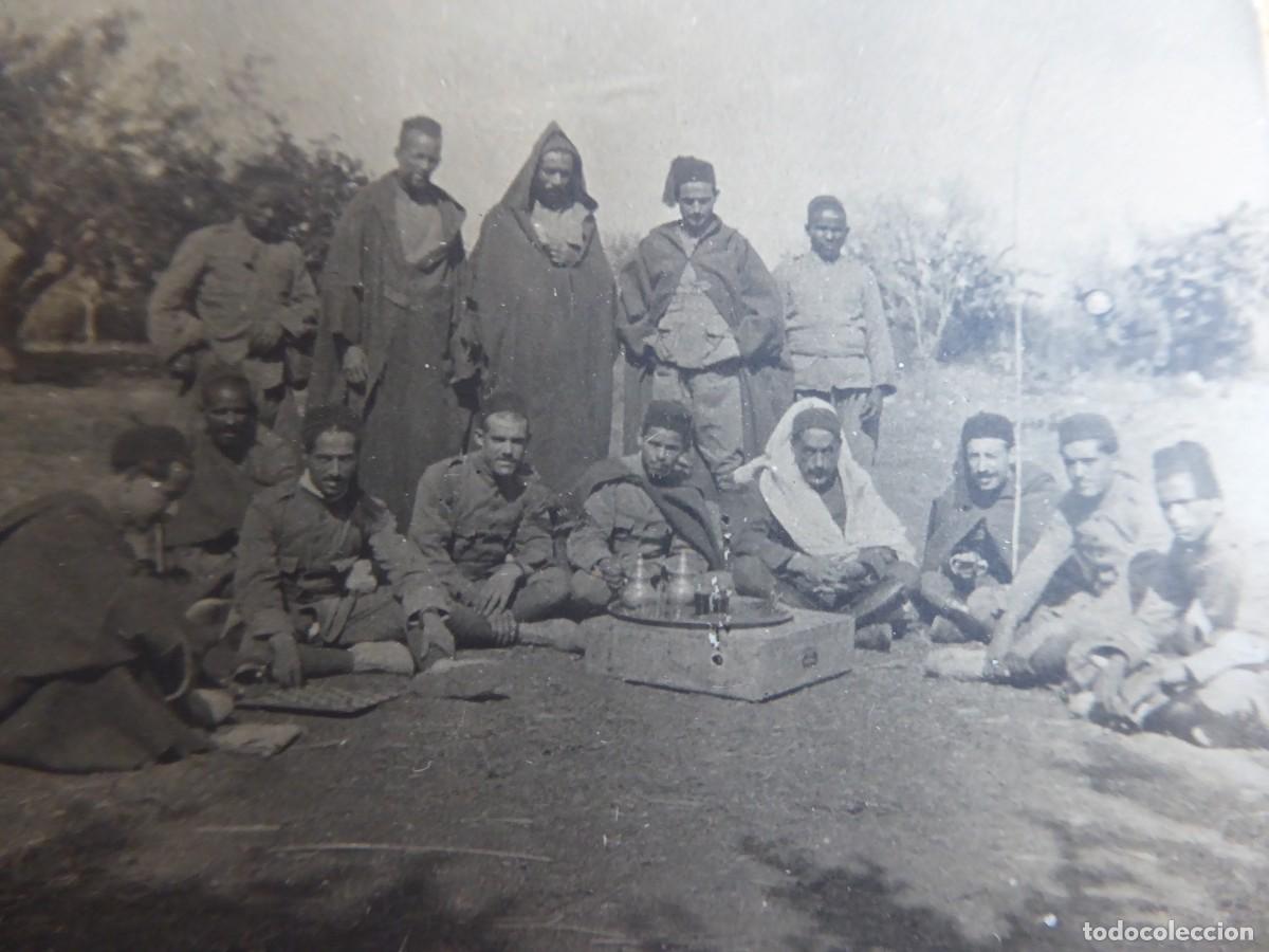 Militaria: Fotograf&iacute;a soldados Regulares. Guerra de Marruecos
