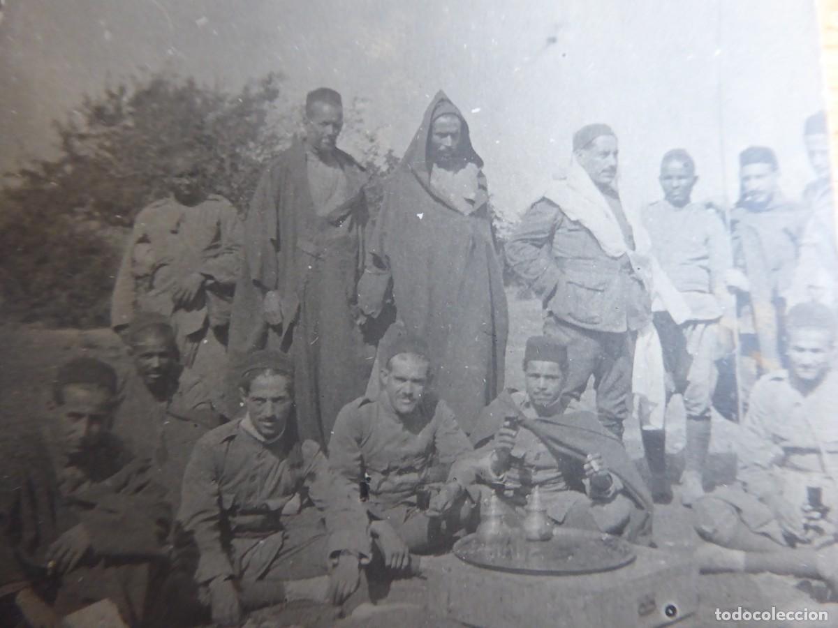 Militaria: Fotograf&iacute;a soldados Regulares. Guerra de Marruecos