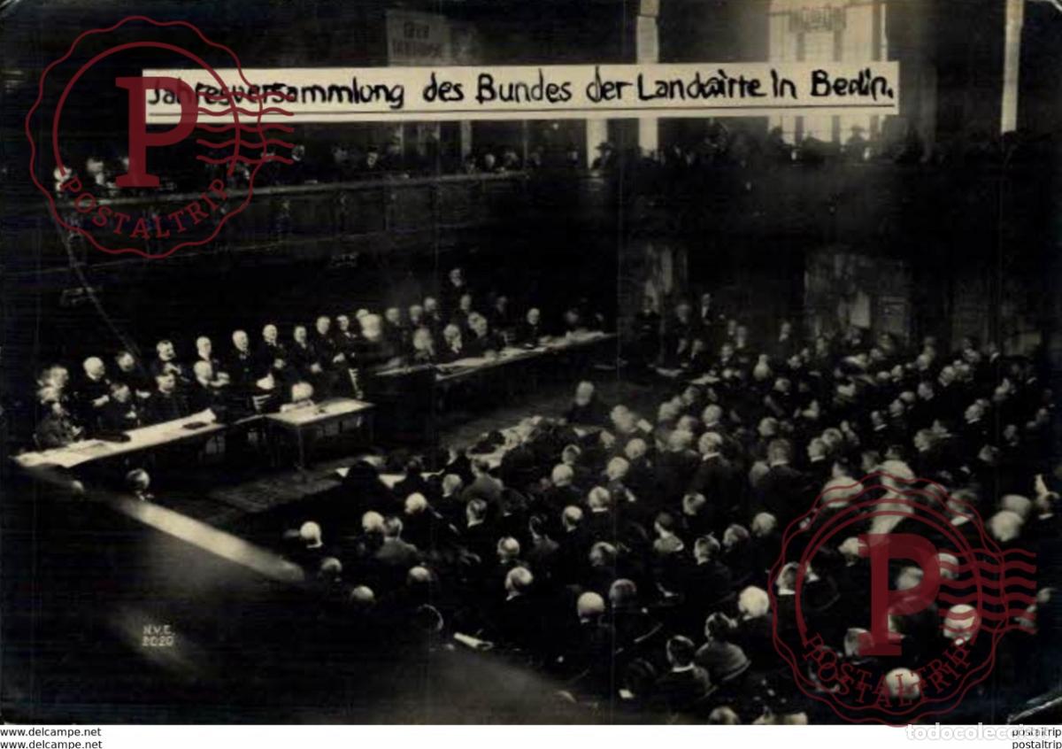 Militaria: JAHRESVERSAMMLUNG DES BUNDES DER LANDWRTE IN BERLIN 17.5*12cm 191415 WWI WWICOLLECTION