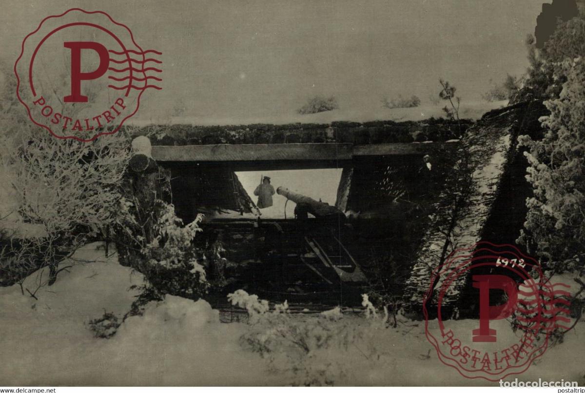 Militaria: OSTFRONT DEUTSCHES WINTERQUARTIER FRONT DE L EST QUARTIERS DHIVER 18*12CM aktiebolaget bild-cent