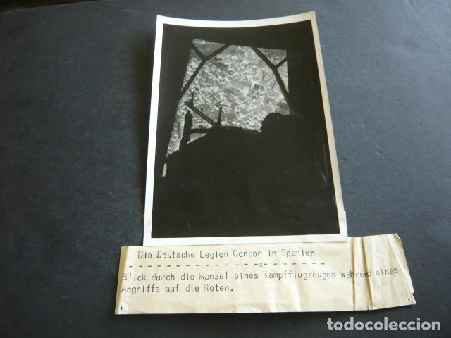 Militaria: GUERRA CIVIL VISTA LOCALIDAD A IDENTIFICAR DESDE AVI&Oacute;N LEGI&Oacute;N CONDOR ANTIGUA FOTOGRAFIA 13 X 19 CM