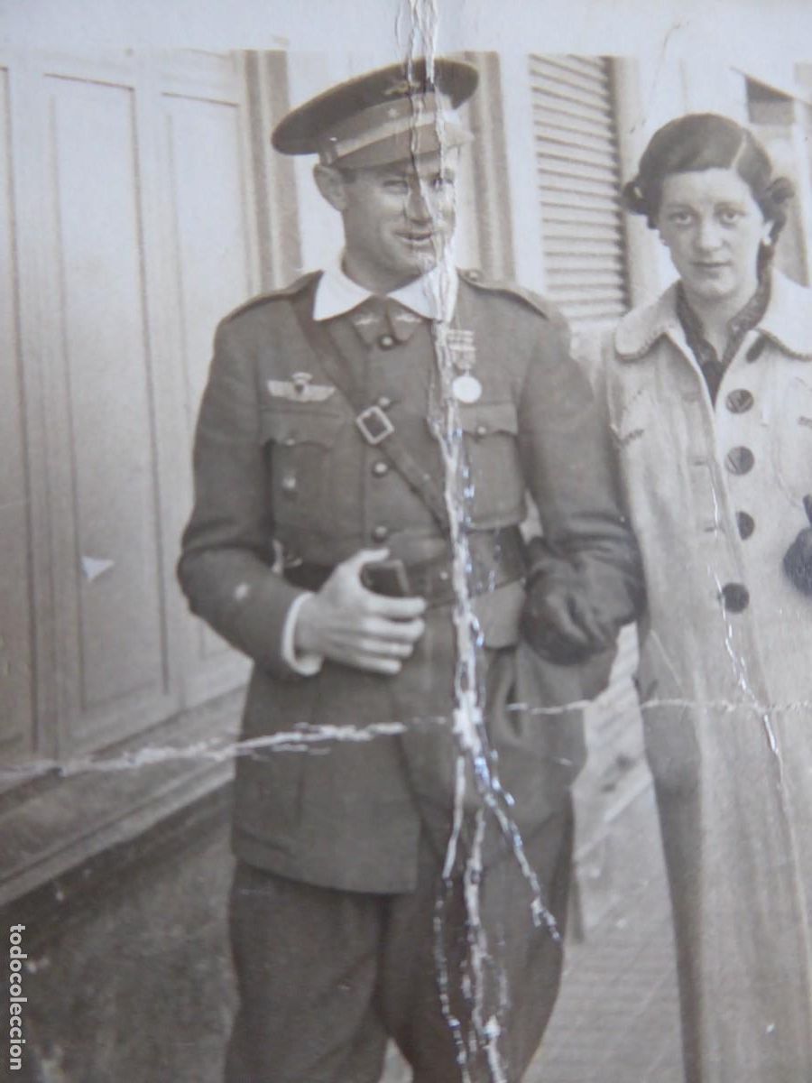 Militaria: Fotograf&iacute;a teniente regulares. Guerra de Marruecos