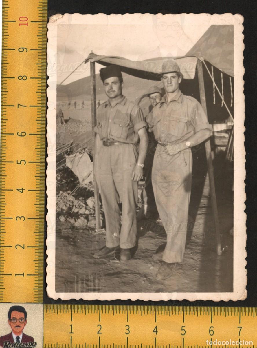 Militaria: SIDI IFNI: PAREJA SOLDADOS ESPA&Ntilde;OLES TARBUCH TIENDA CAMPA&Ntilde;A CAMPAMENTO FOTO A&Ntilde;O 60 SAHARA OCCIDENTAL