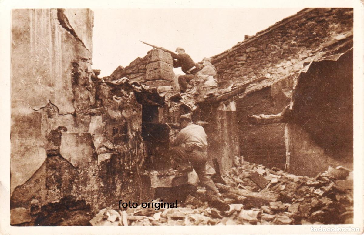Militaria: POSTAL TIERZ HUESCA MILICIANOS GUERRA CIVIL COMISSARIAT PROPAGANDA