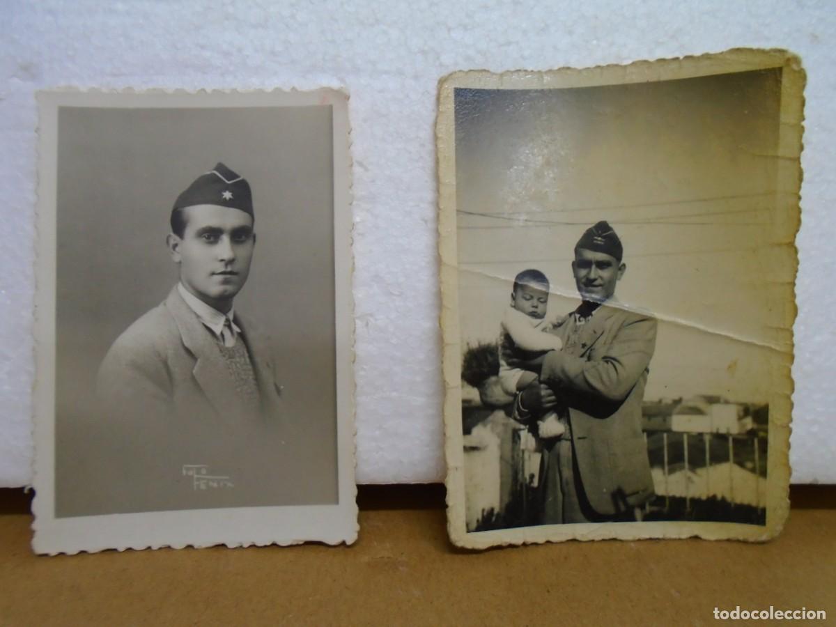 Militaria: GUERRA CIVIL.FOTOGRAFIAS DE COMBATIENTE REPUBLICANO,GORRO CUARTELERO,ESTRELLAS 1937,VER FOTOS.