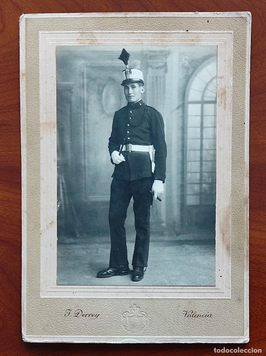 Militaria: RETRATO DE UN MILITAR DE GALA FECHADO A&Ntilde;O 1926 - FOT&Oacute;GRAFO J. DERREY, VALENCIA