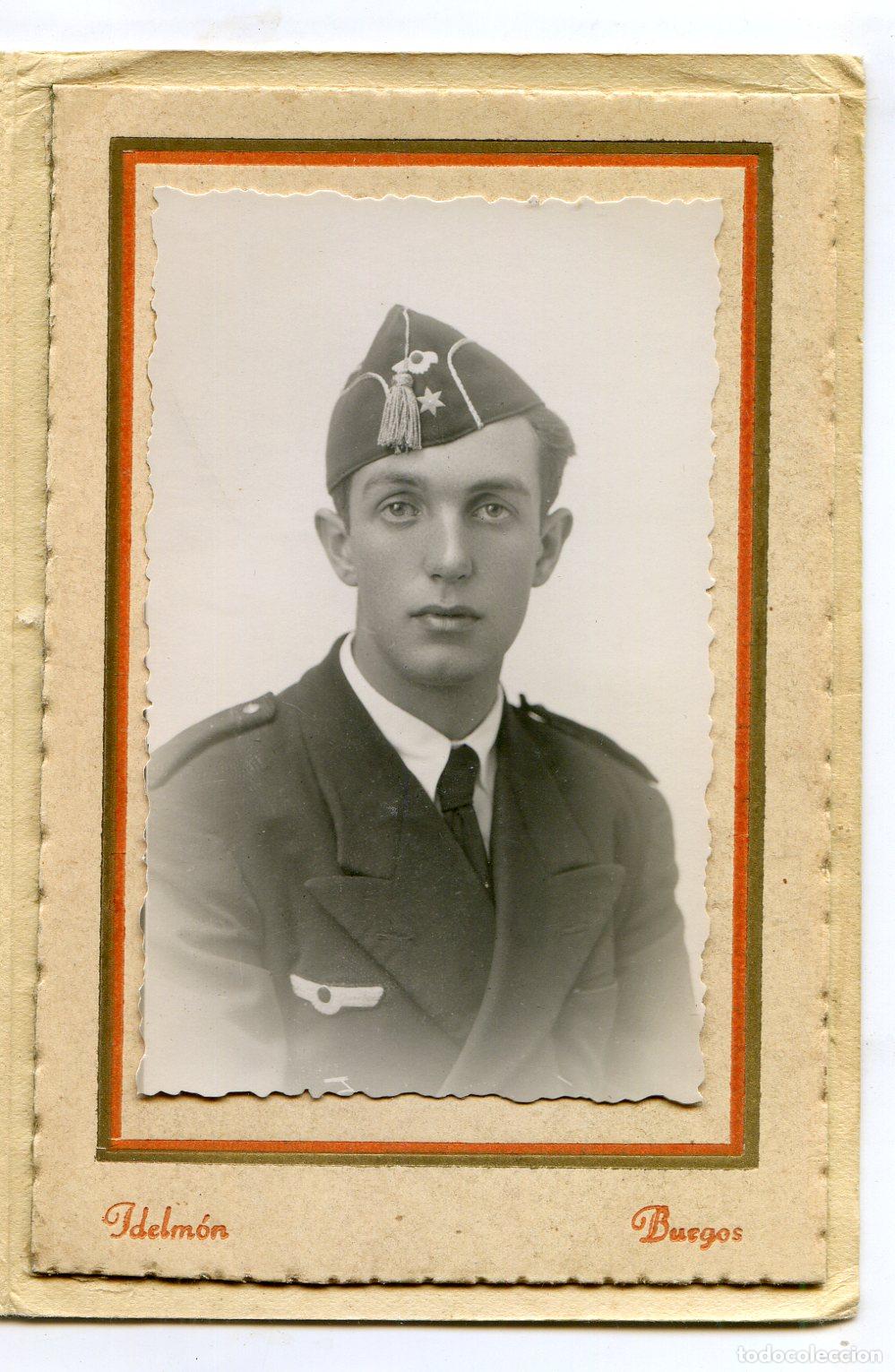 Militaria: Alf&eacute;rez de aviaci&oacute;n bando nacional, guerra civil 1937, Foto Idelm&oacute;n, Burgos