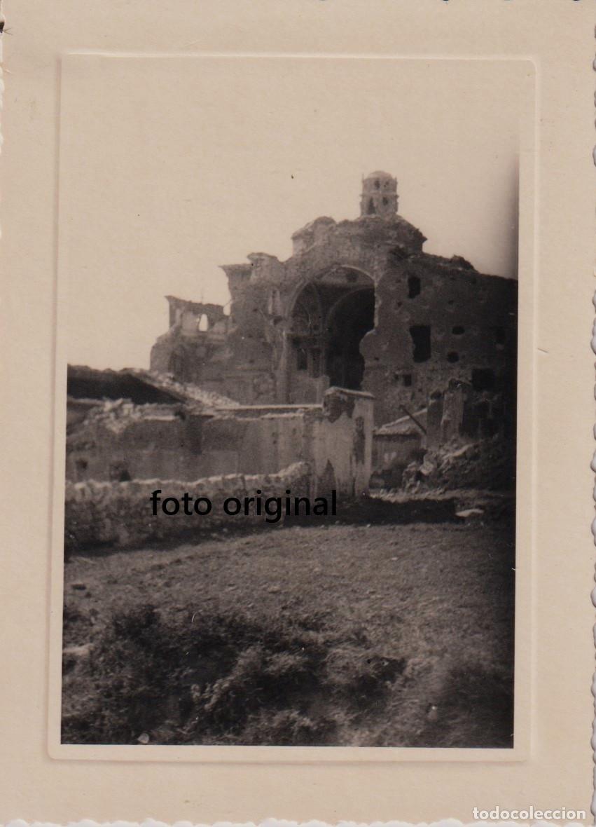 Militaria: RUINAS BELCHITE ZARAGOZA 1938 CONVENTO SAN AGUSTIN GUERRA CIVIL LEGION CONDOR