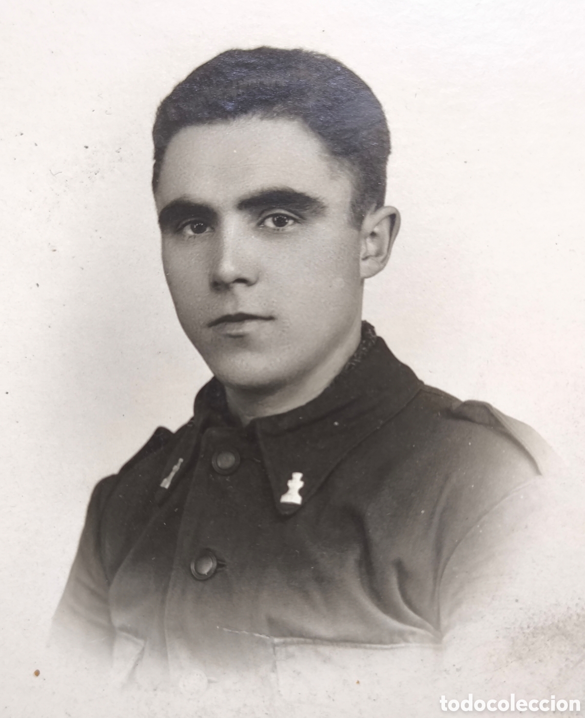 Militaria: FOTOGRAF&Iacute;A RETRATO MILITAR SOLDADO RGTO. INGENIEROS FOT&Oacute;GRAFO A. MOUTON MADRID C. 1925