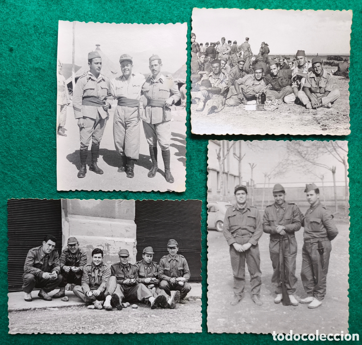 Militaria: SERVICIO MILITAR FOTOGRAF&Iacute;A LOTE 4 MILI CEUTA 1957