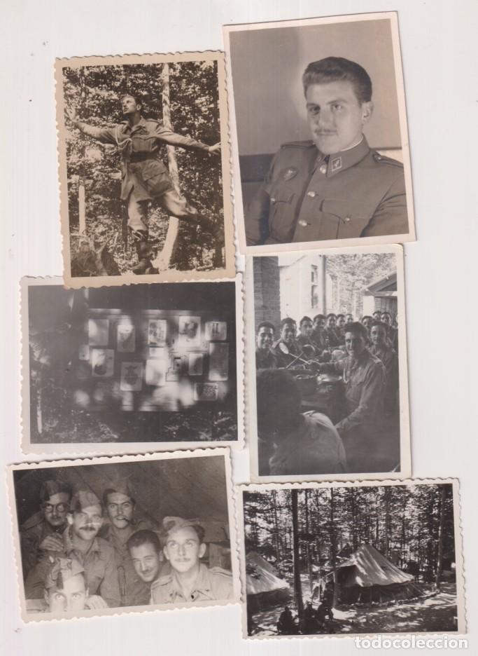 Militaria: Lote de 6 Fotograf&iacute;as (8,5x6,5 c) A&ntilde;os 50?