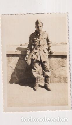 Militaria: Fotograf&iacute;a (9x6 c.) Recluta. A&ntilde;os 40-50?
