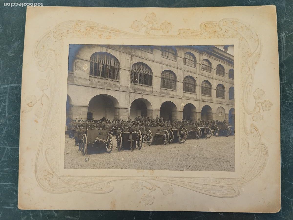 Militaria: FOTO GRUPO MILITARES ARTILLERIA