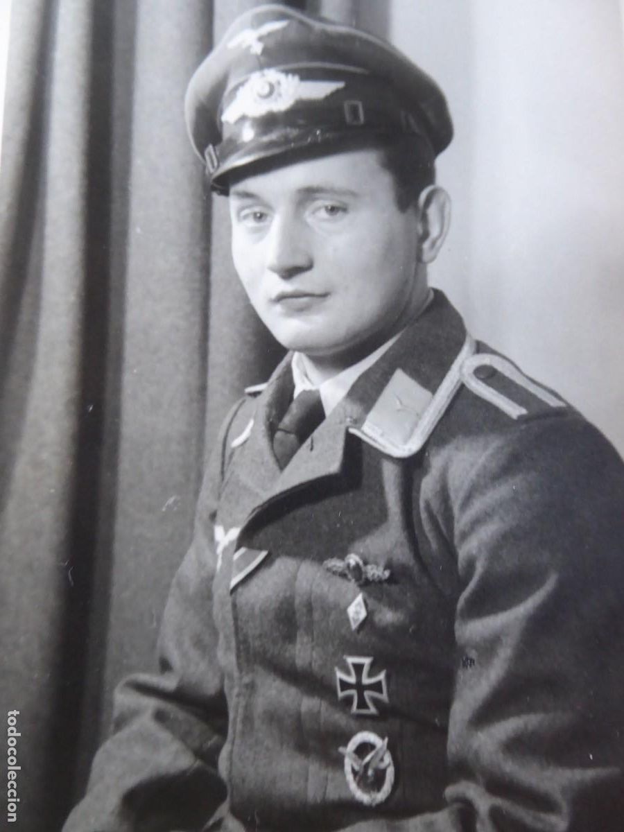 Militaria: Fotograf&iacute;a sargento Luftwaffe. Unteroffizier