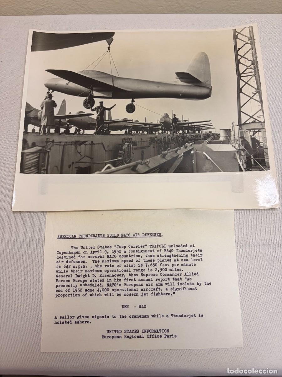 Militaria: Foto F-84G Thunderjet OTAN 1952